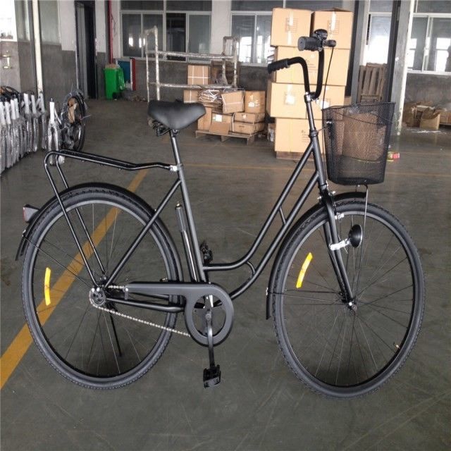 Affordable Black Color Single Speed 26 inch 28 inch Ladies City Bike with Steel Frame