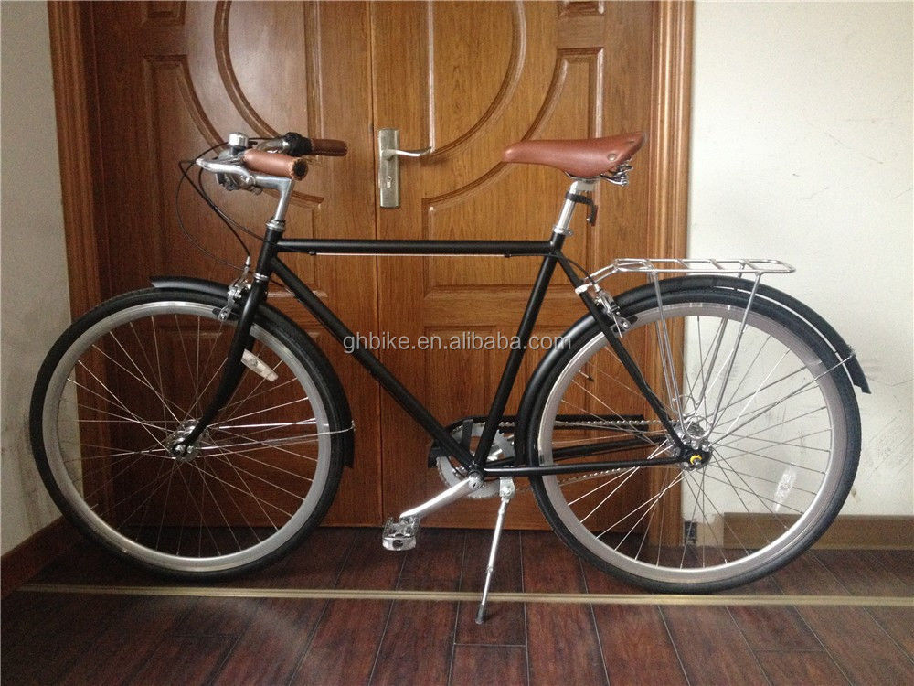 700C pedal mens retro vintage city bike internal gear 3 speed Aluminum fork KMC chain