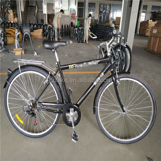 Adult Hybrid Bike 700C 6 Speed Lady City Cruiser Bicycle with Gross Weight 17kg