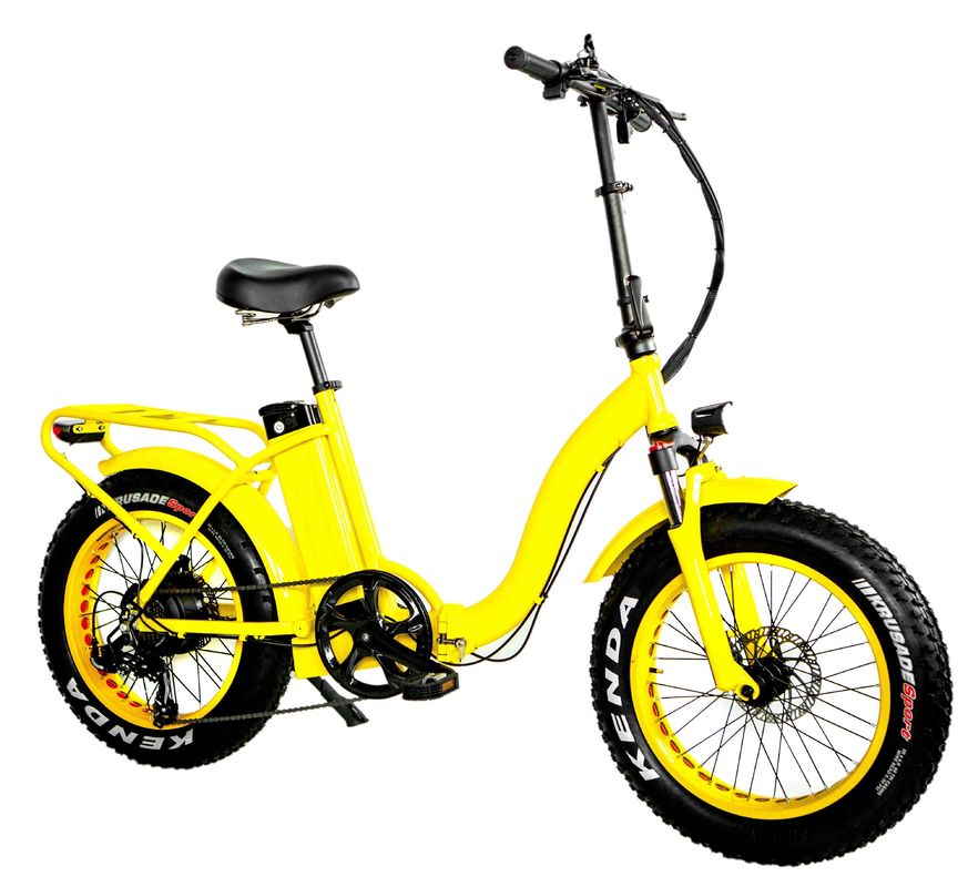 48V 21AH Lithium Battery 1000W 50KM/H UL2849 Women Lady Customized Electric Fat Snow Tire Folding Bicycle