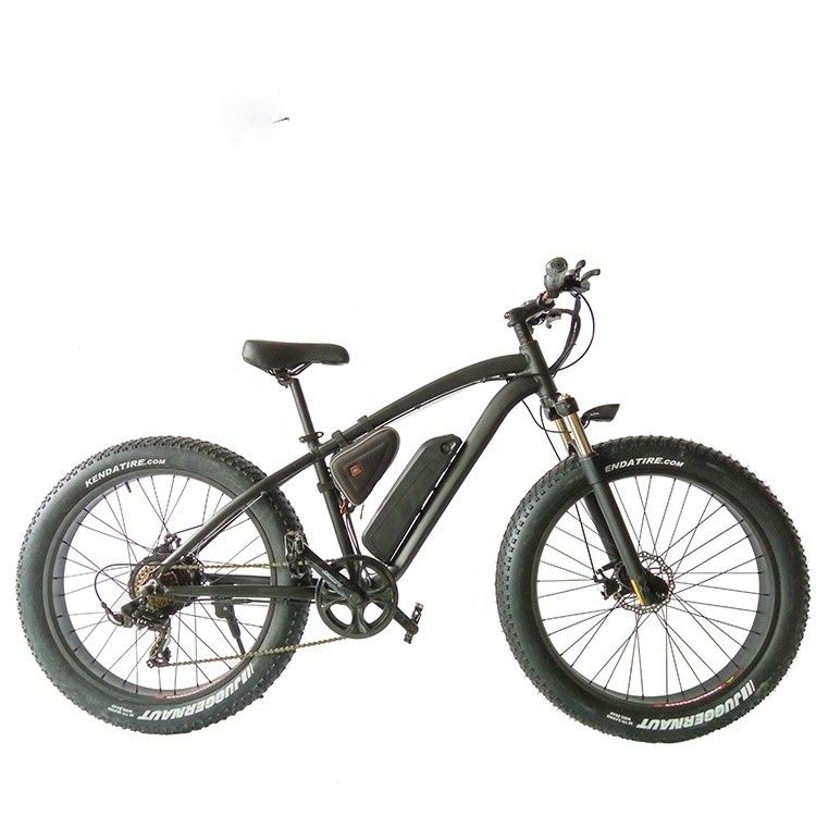 26&quot; 1000W 48V Lithium Battery 14AH Electric Fat Tire Mountain Bike with 7 Speed Gears