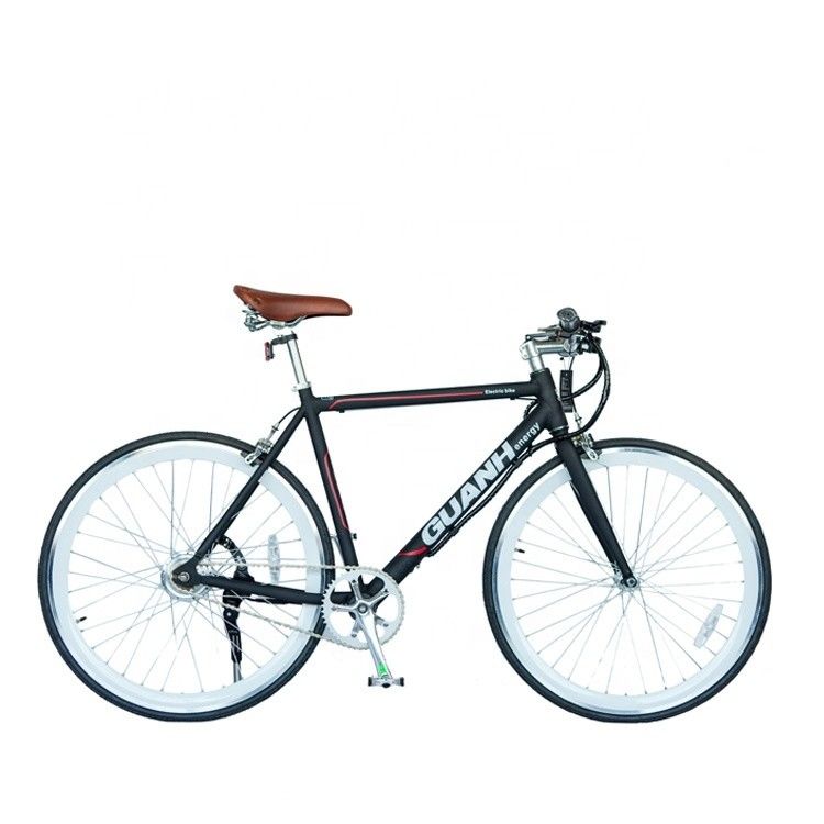 City 700C 25KM/H CE 36V 8AH Lithium Battery OEM Customized 250W Europe City Single Speed Adult Men Electric Hidden Battery Bicycle