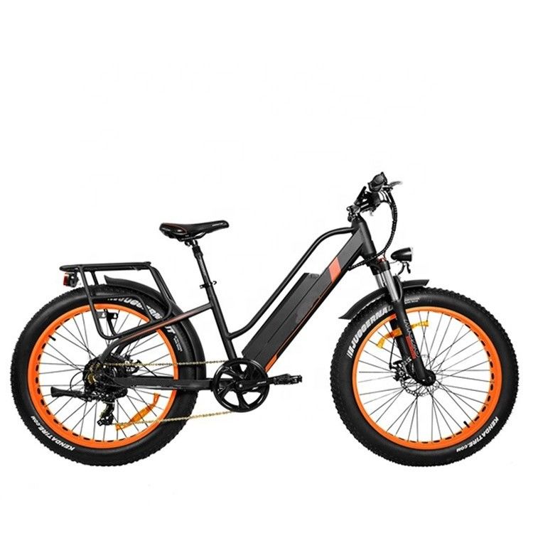 26 Inch 1000W 48V 17AH Lithium Battery 7 Speeds Electric Mountain Bike for Adult Men