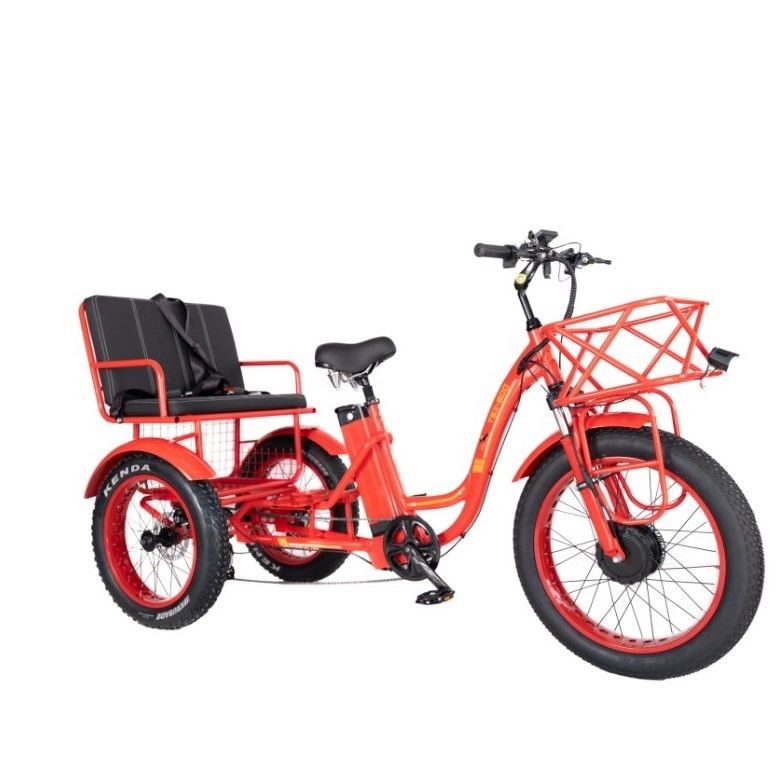 48V E Trike 3 Wheel 750 Watt Fat Tire Rickshaw with Bafang 750W Motor and Performance