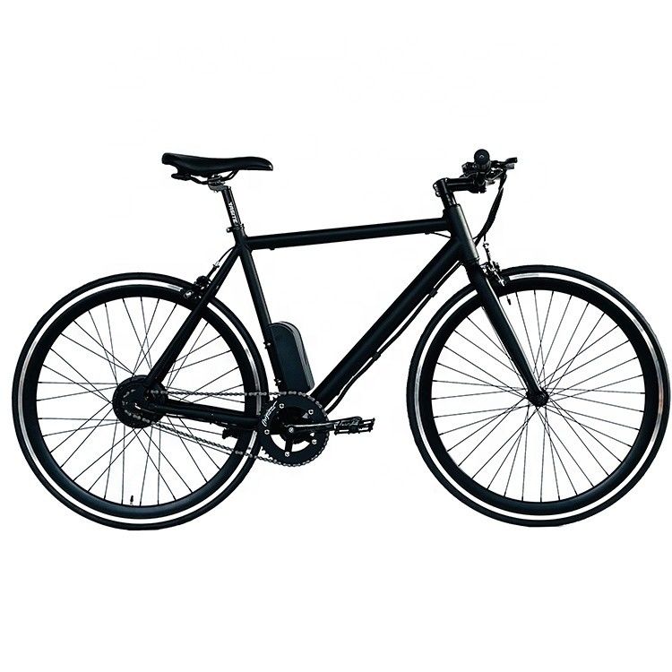 700C 350W 36V 8.8AH Aluminum Frame CE OEM Customized Europe Electric Single Speed Men Bicycle