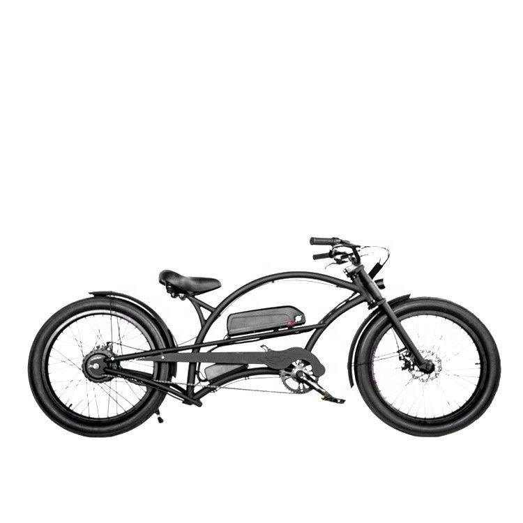 Rear Hub Motor 48V 1000W 17AH CE Single Speed Electric Chopper Beach Cruiser Bike