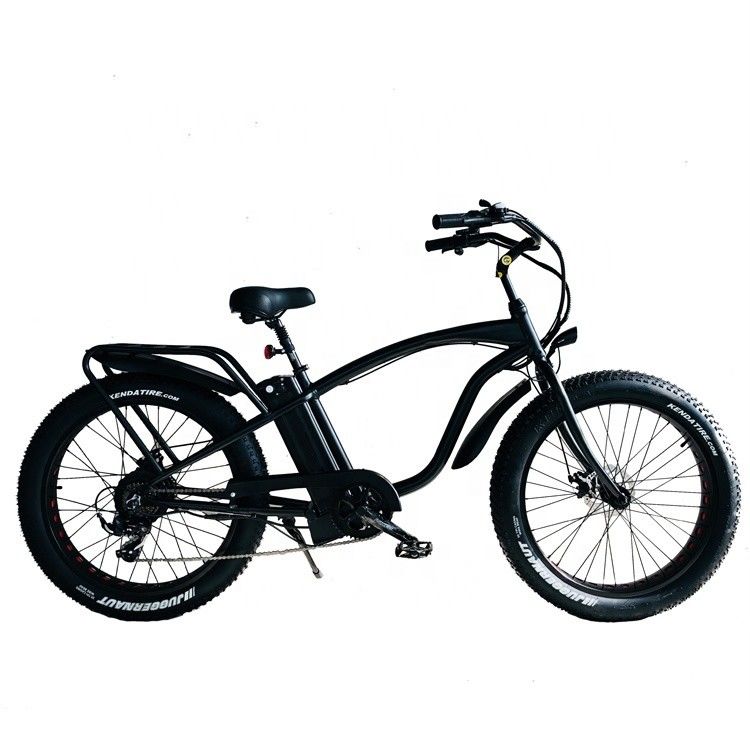 26&quot; 1000W Bafang Rear Motor Fat Tire Electric Cargo Beach Cruiser Bike with 48V 21AH Lithium Battery