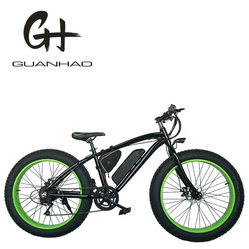 26inch Hi-Ten Steel Frame 48V 500W 10.4AH Chinese Snow Fat Tire Mountain Electric Bike