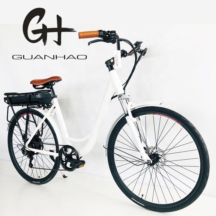 USA USD390 500W 48V 14AH Electric Lady Bicycle with 7 Speed Gears and LCD Display