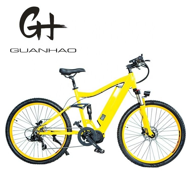 26&quot; 2.20 Electric Mountain Bike with Aluminum Alloy Frame Full Suspension and Bafang BBS02 G510 1000W Mid Drive