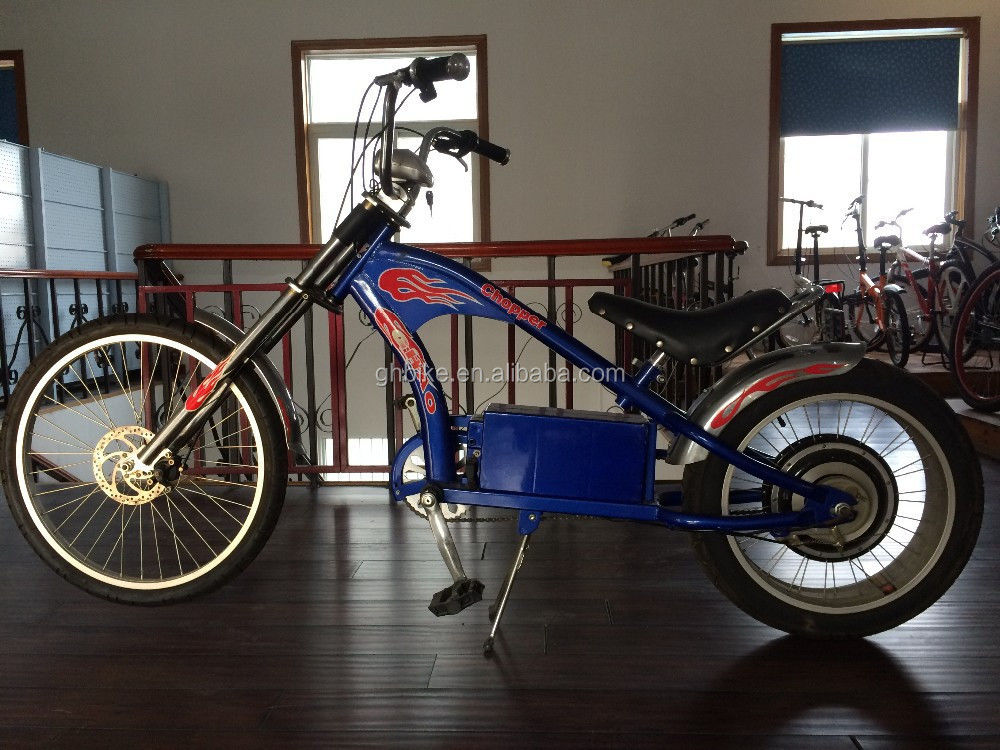 Electric Bicycle Adult Chopper Bike with Plastic Pedal and Brushless Motor at Best