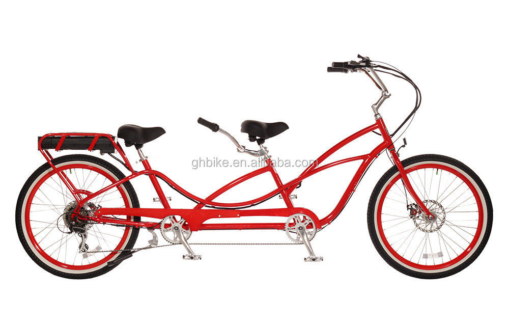 Electric Bicycle for Two Riders 36V 400W Lithium Battery 26 Inch Tyre Gloss Weight 27kg